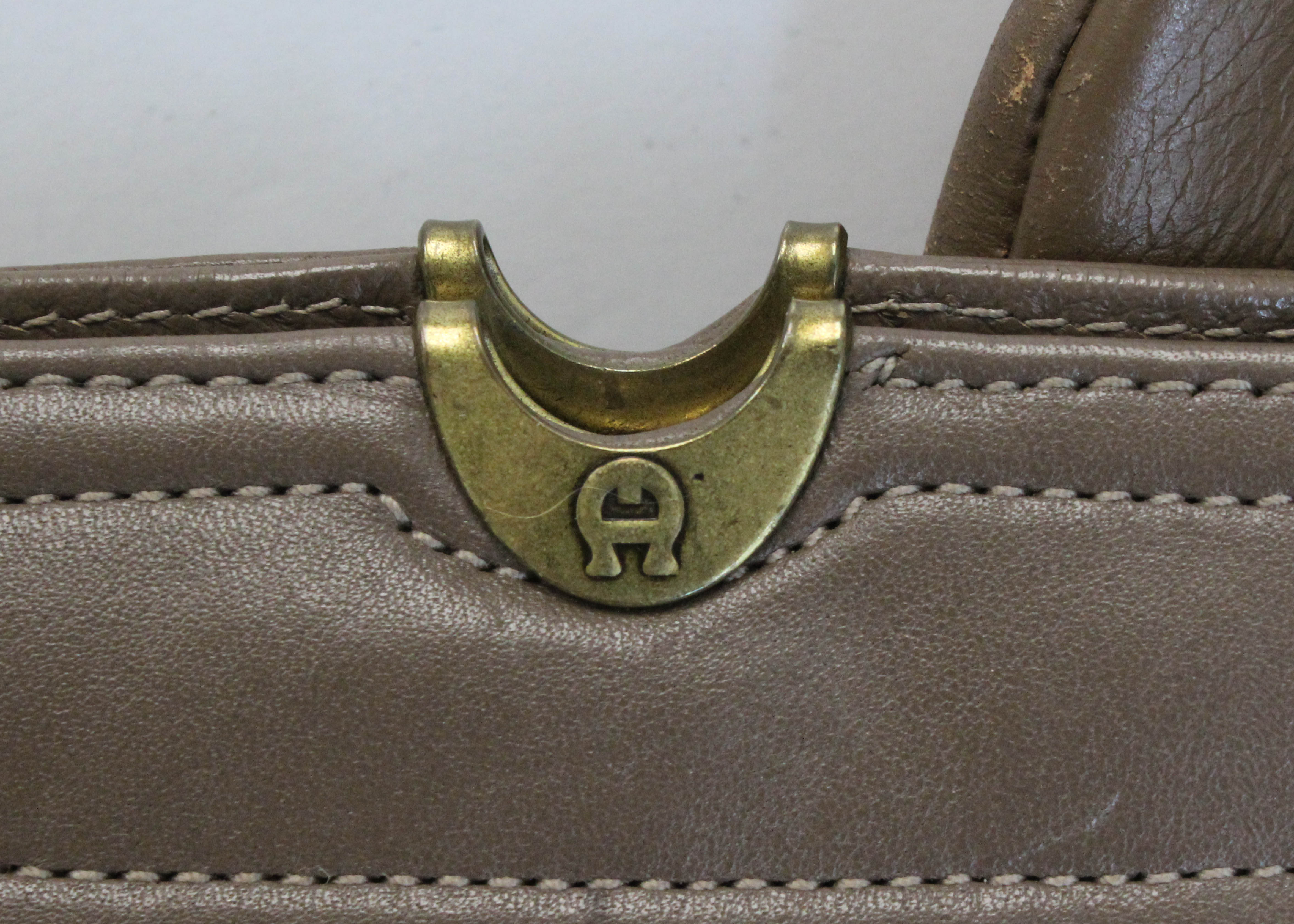 Etienne Aigner Brown Clutch and Handbag