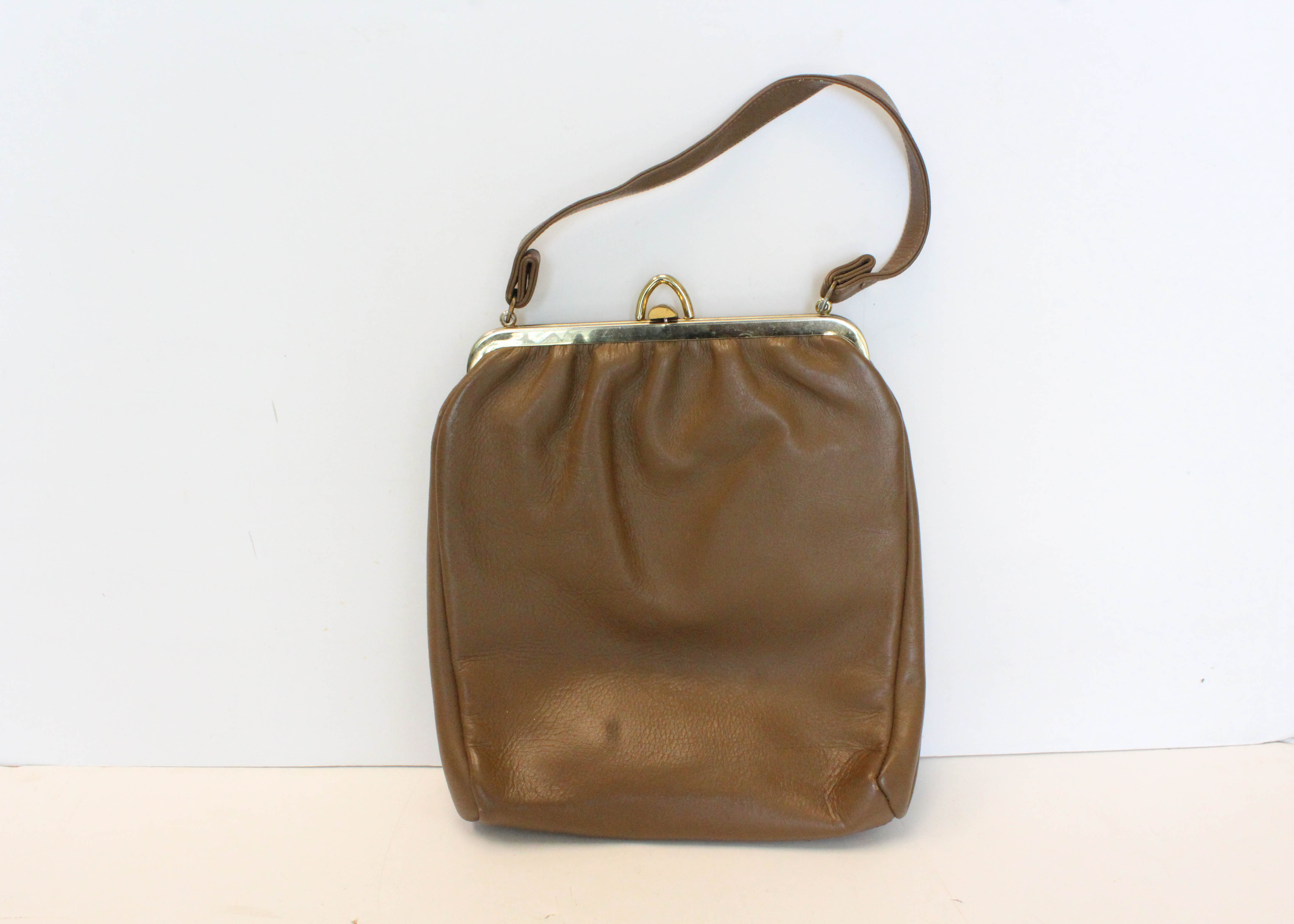 Etienne Aigner Brown Clutch and Handbag