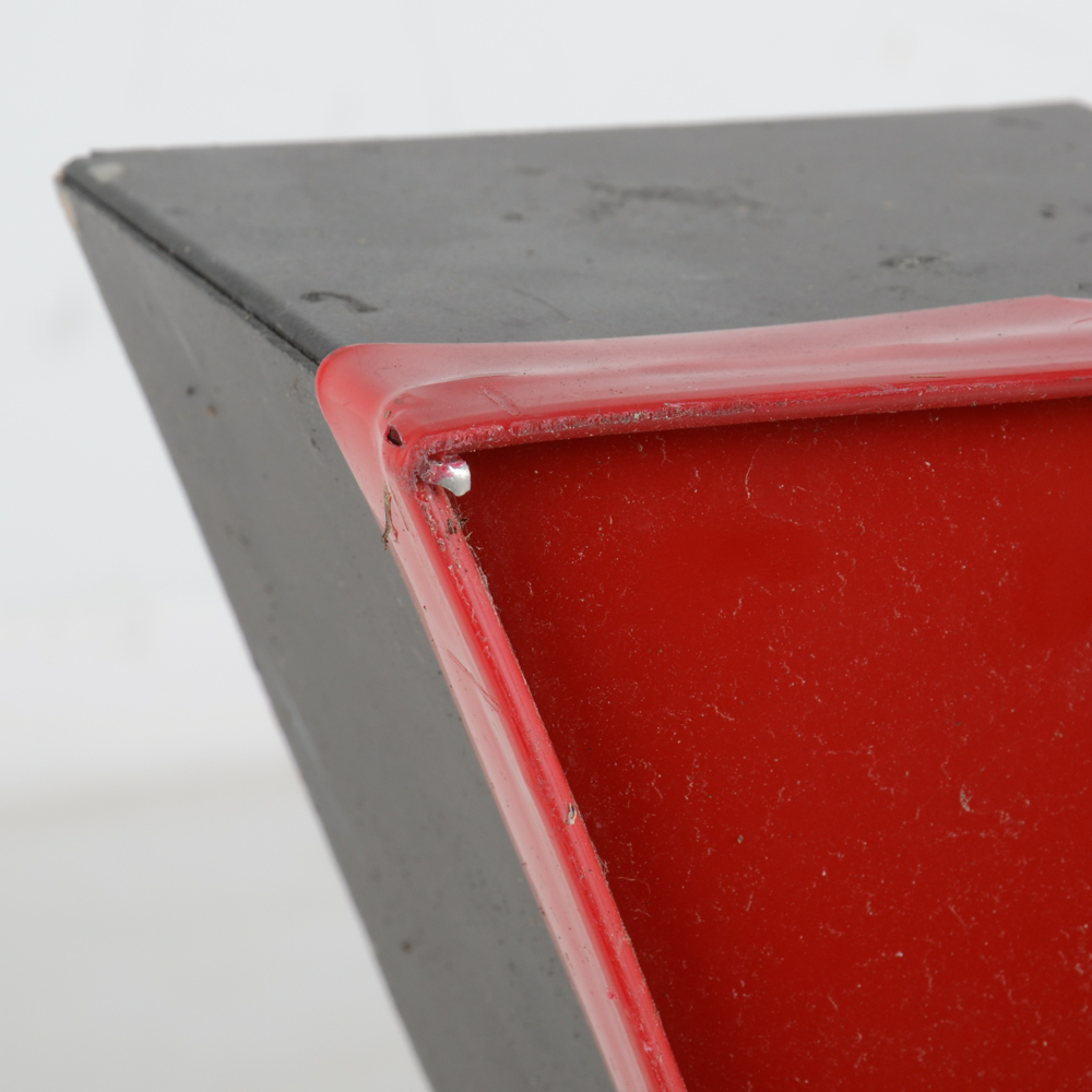 Large Red Metal Letter Y