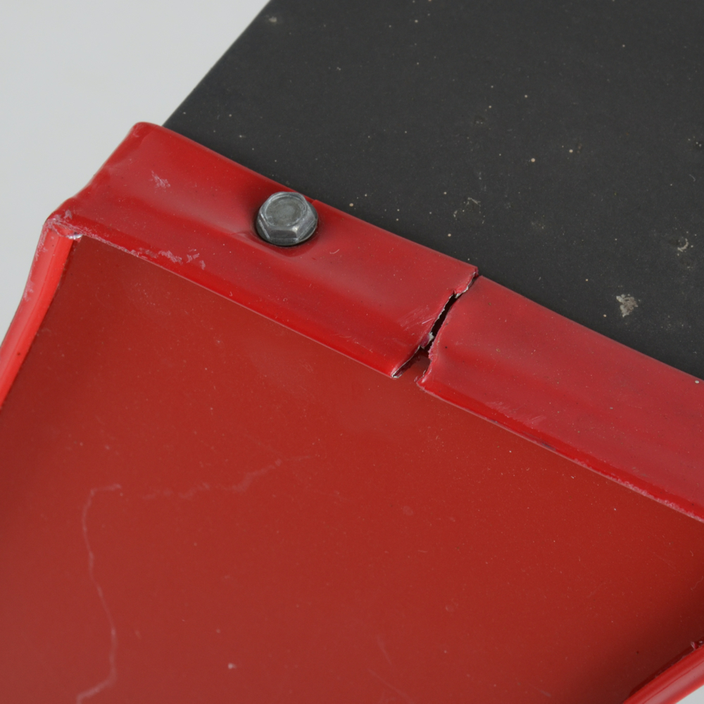 Large Red Metal Letter Y