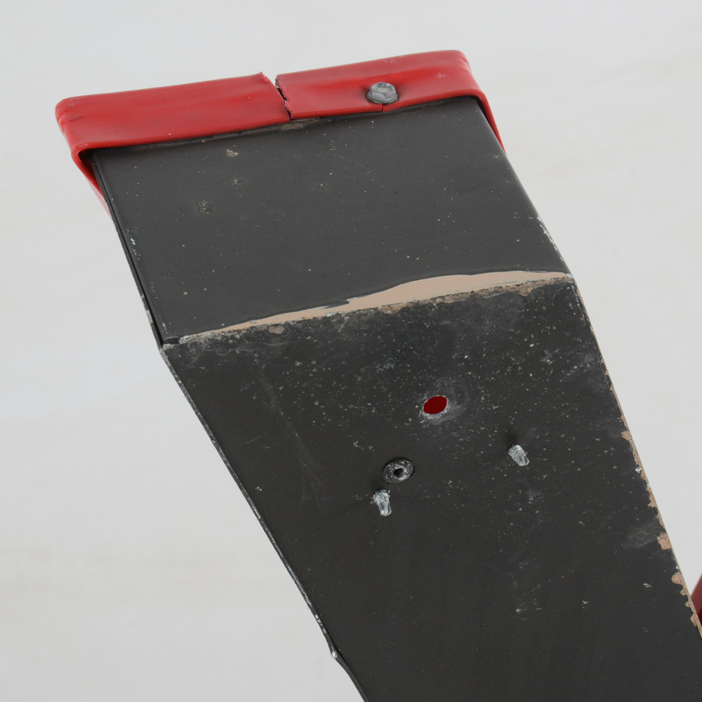 Large Red Metal Letter Y