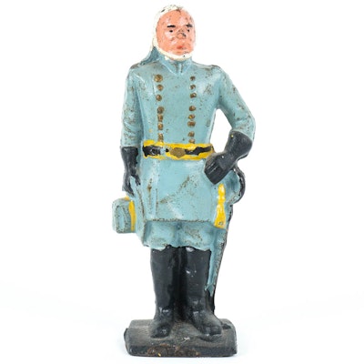 Antique Cast Iron Robert E. Lee Figurine Antique Cast Iron Robert E. Lee Figurine