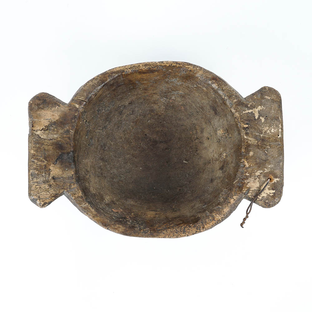 Primitive Hand Carved Wooden Bowl