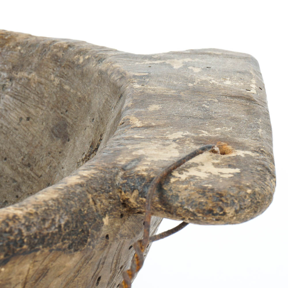 Primitive Hand Carved Wooden Bowl