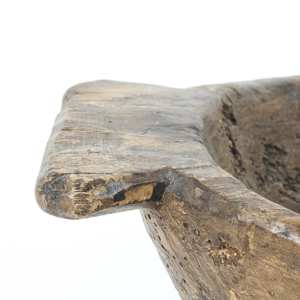 Primitive Hand Carved Wooden Bowl