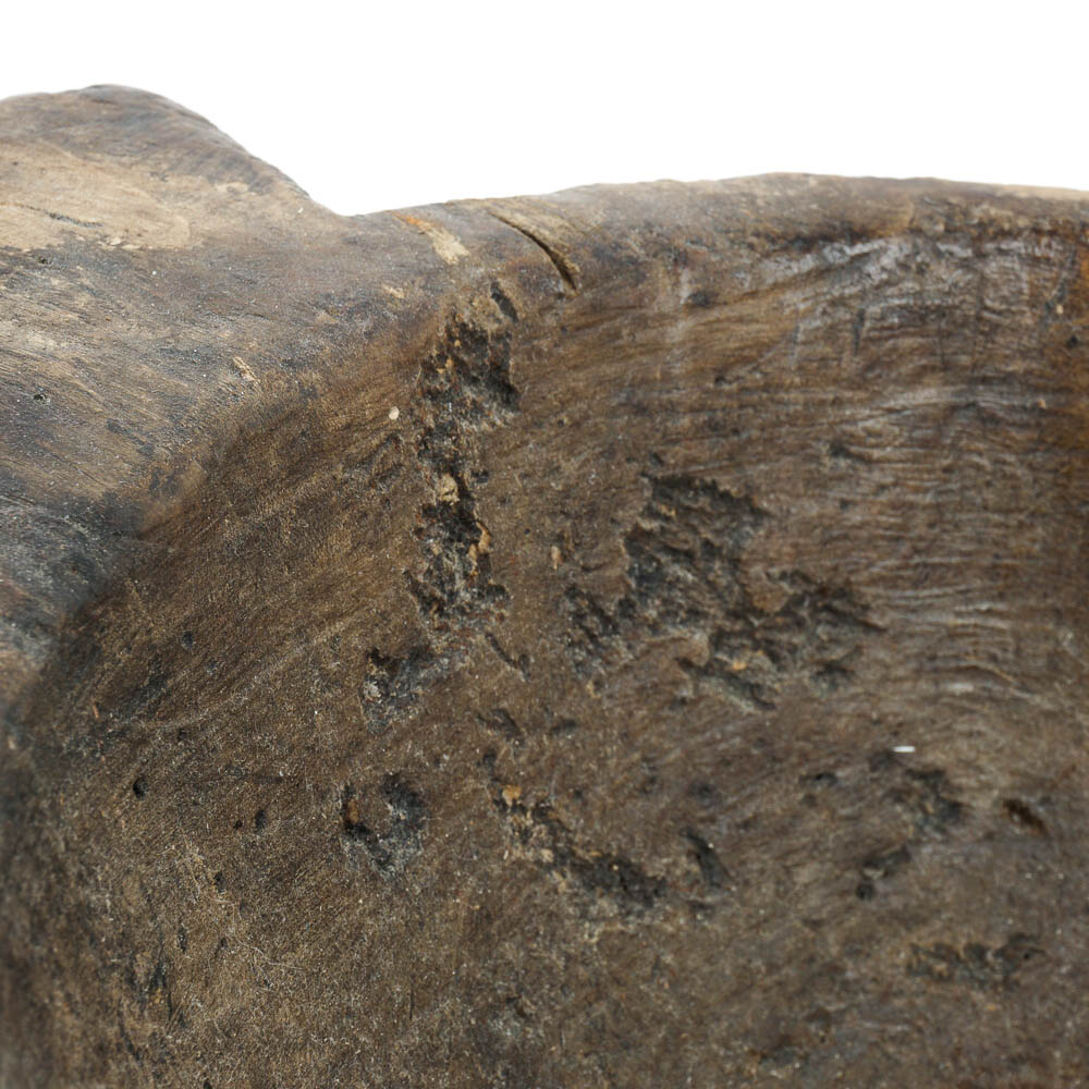 Primitive Hand Carved Wooden Bowl