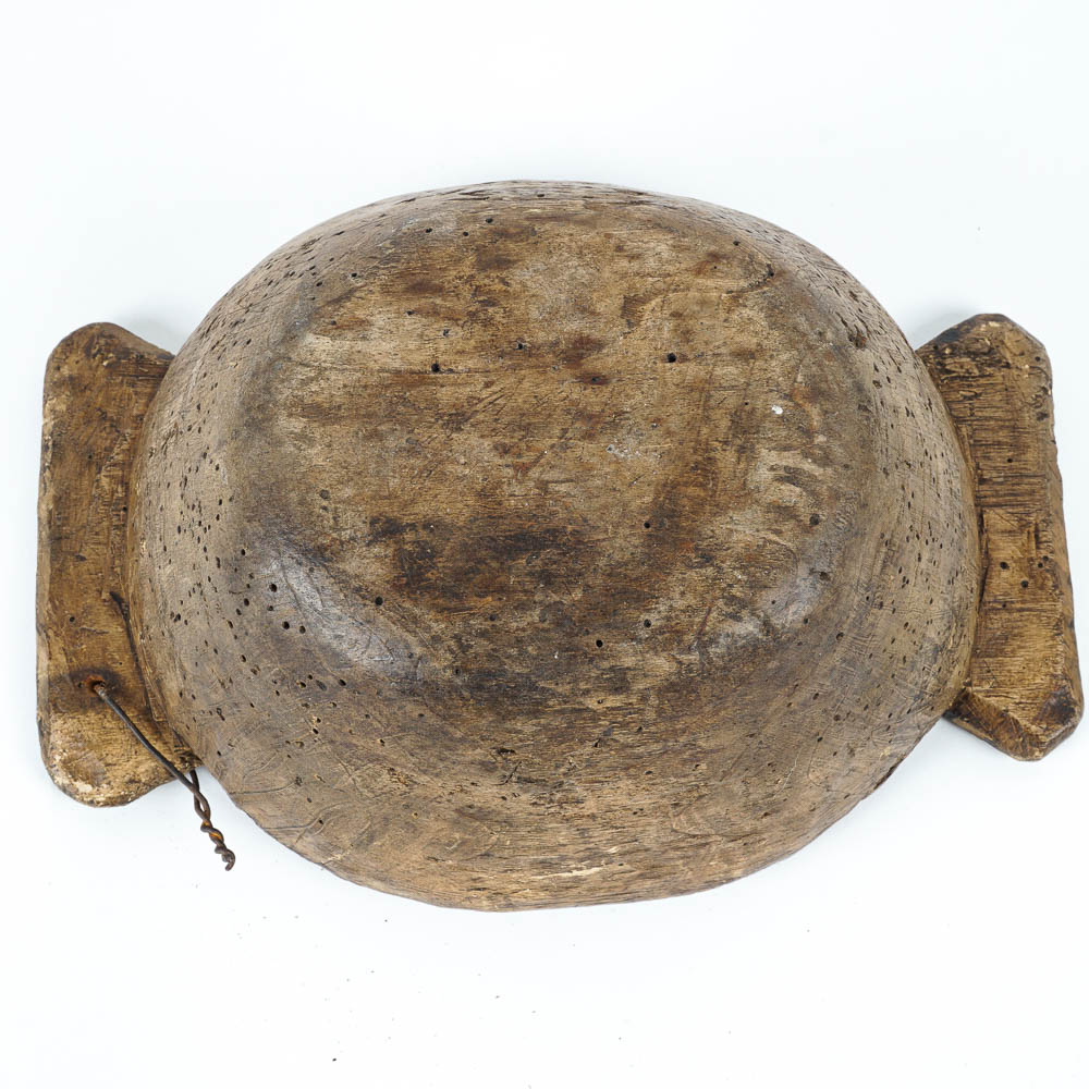 Primitive Hand Carved Wooden Bowl