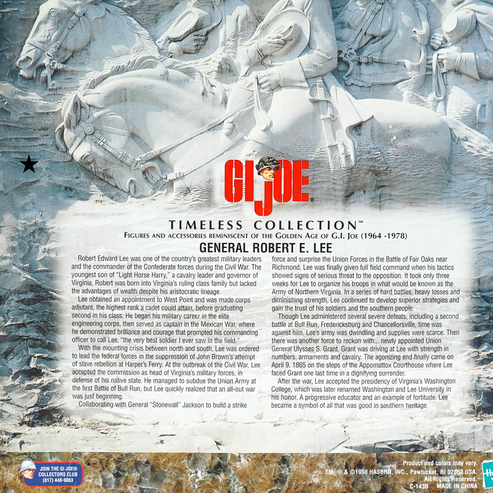 GI Joe General Lee and 'Johnny Reb' Collectable Figures