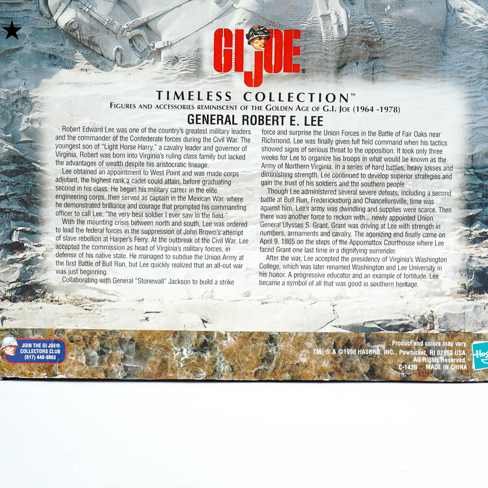 GI Joe General Lee and 'Johnny Reb' Collectable Figures