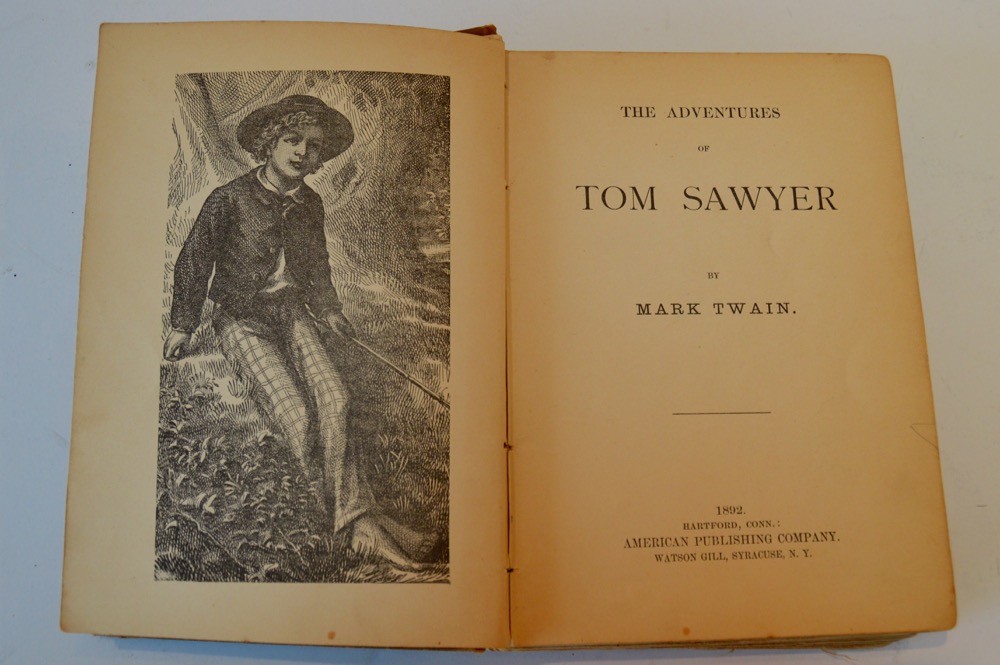 1892 Illustrated "The Adventures of Tom Sawyer" by Mark Twain