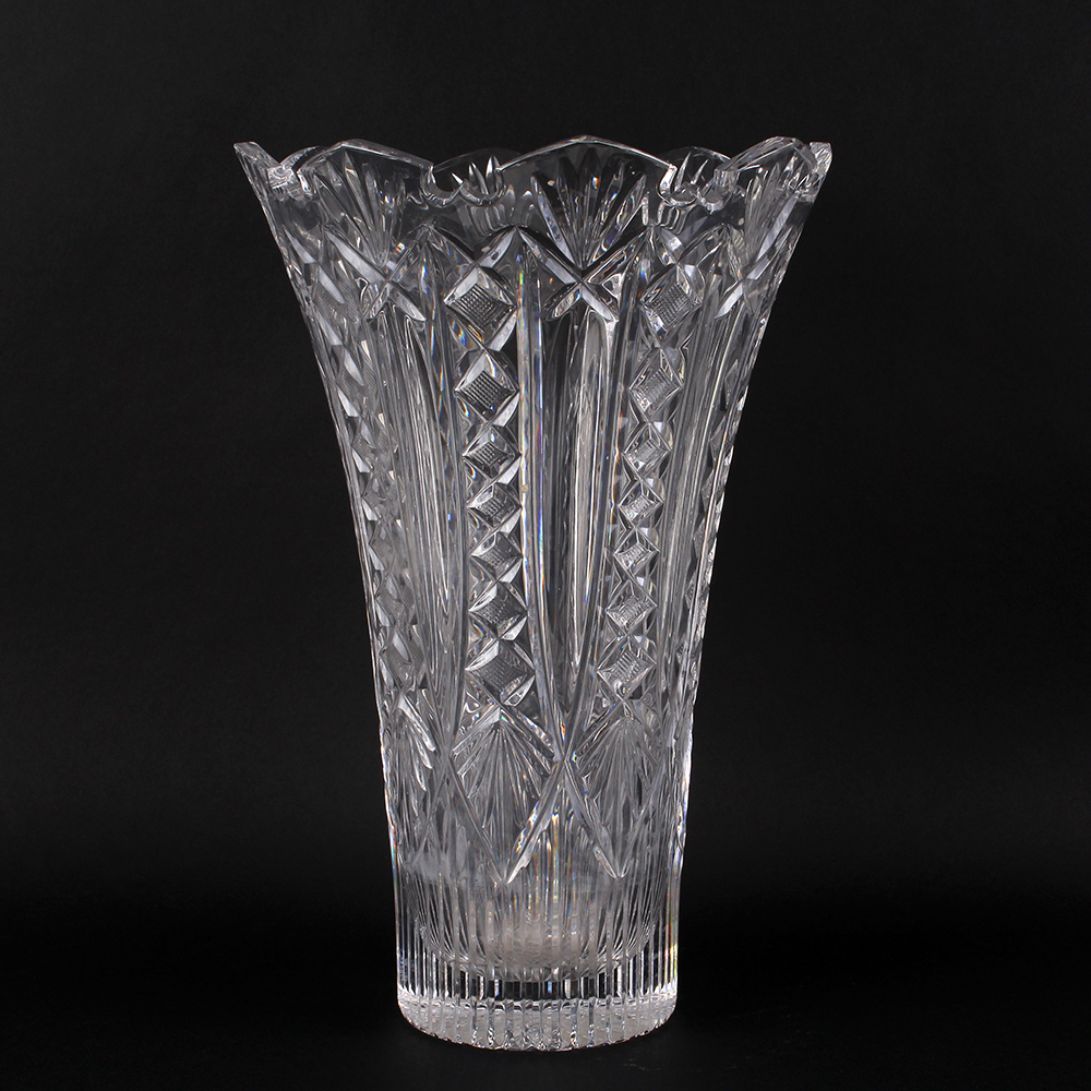 Large Waterford Crystal Vase in Maritana Pattern EBTH