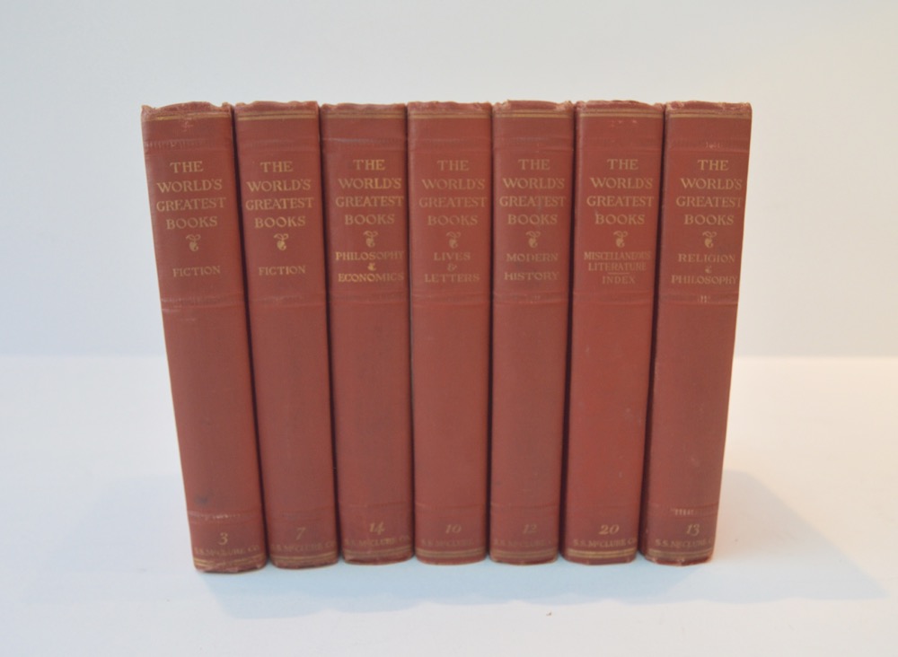 Antique Seven Volumes of "The World's Greatest Books"