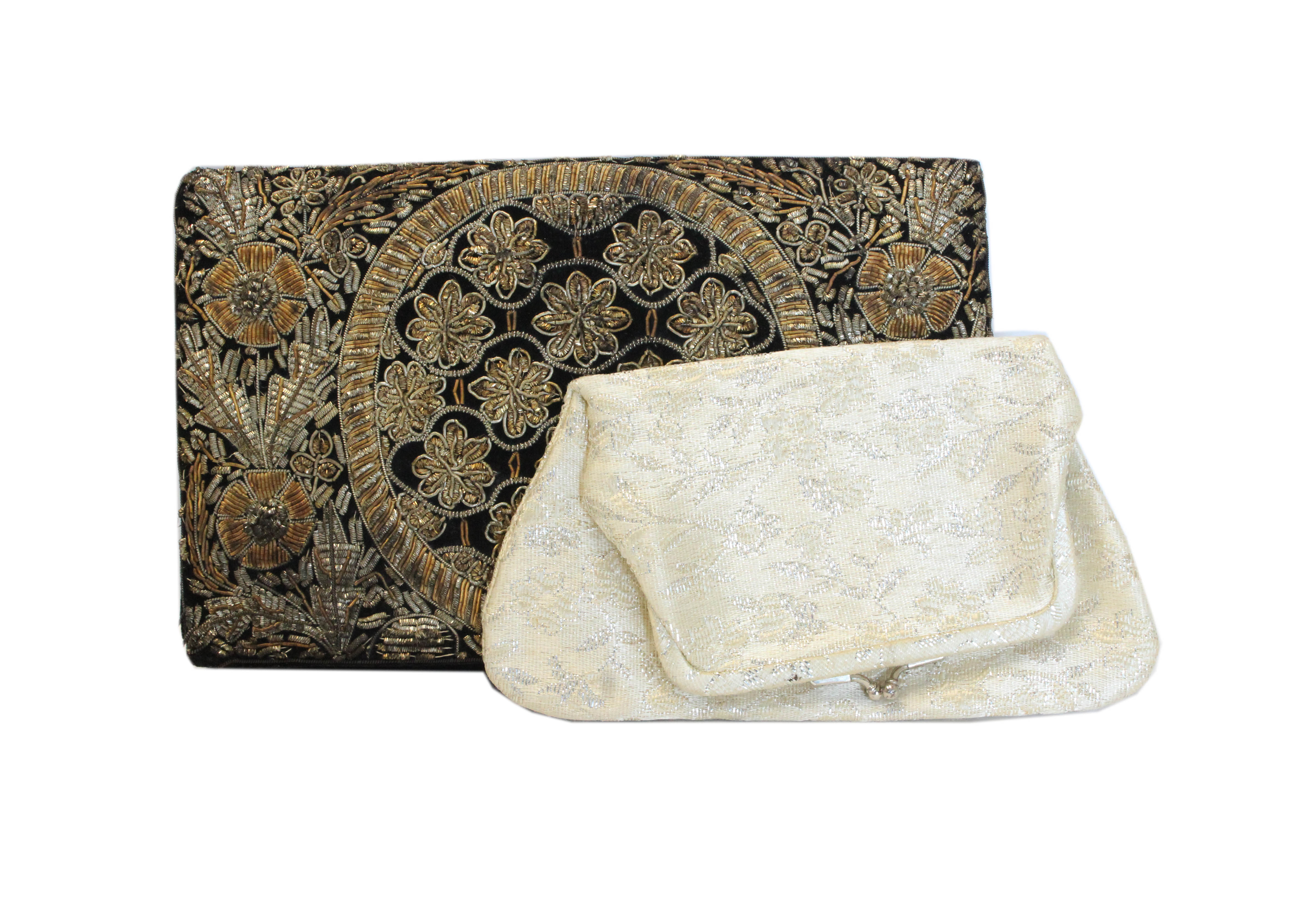 Pair of Embroidered Pocket Books