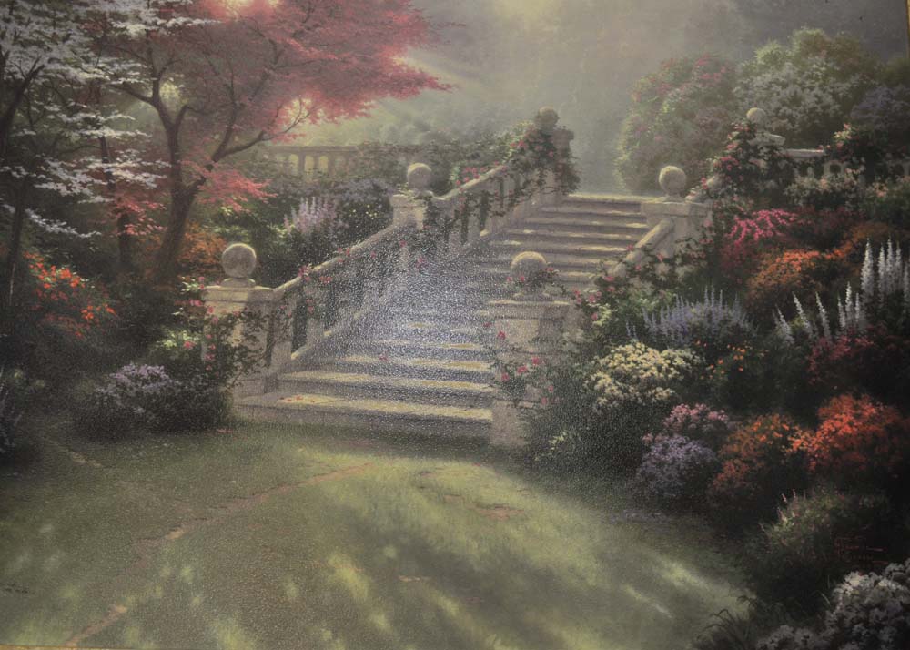 Thomas Kinkade Stairway to Paradise Publisher Proof 30x40" Canvas