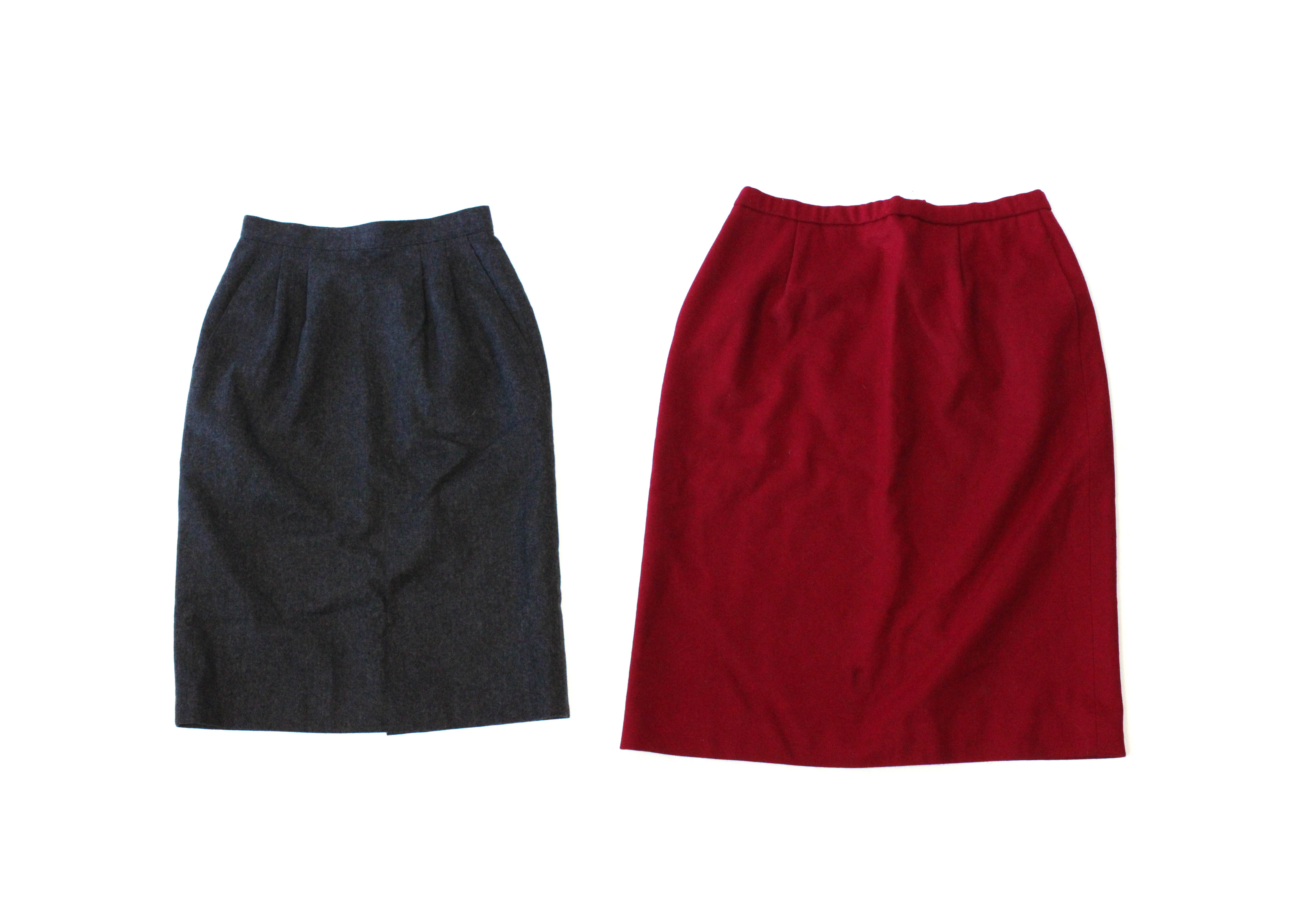 Two Vintage Pendleton Wool Skirts
