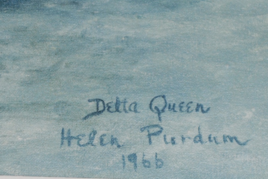 Helen Purdum "Delta Queen" Original Oil Painting