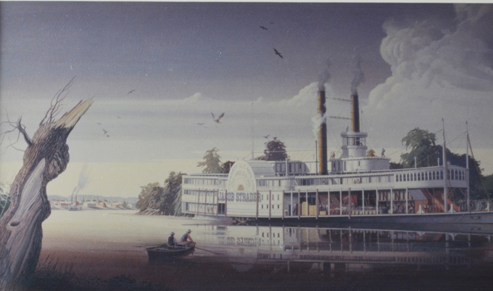 Robert Hegeman Color Offset Lithograph of Jacob Strader