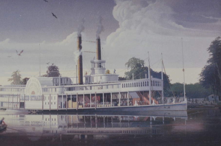 Robert Hegeman Color Offset Lithograph of Jacob Strader