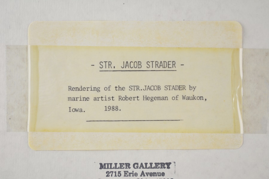 Robert Hegeman Color Offset Lithograph of Jacob Strader