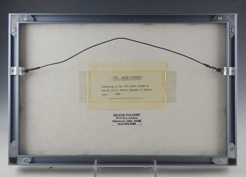 Robert Hegeman Color Offset Lithograph of Jacob Strader