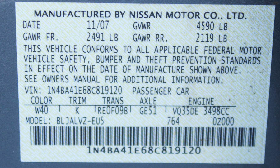 2008 Nissan Maxima