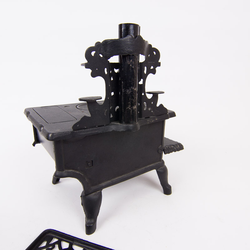 Vintage Crescent Miniature Cast Iron Stove