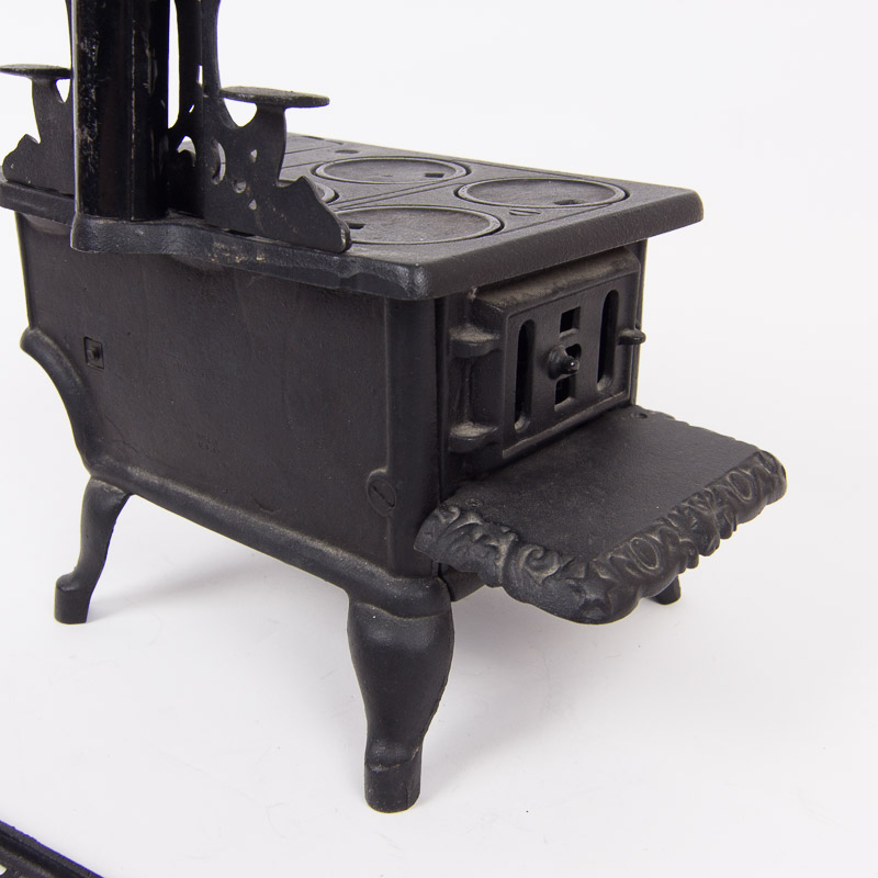Vintage Crescent Miniature Cast Iron Stove