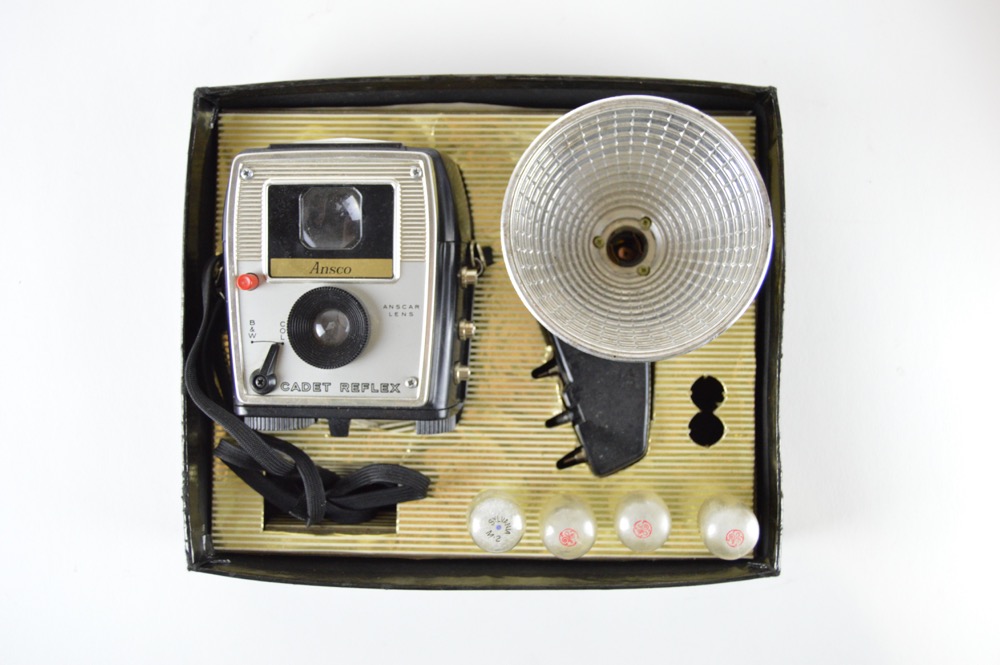 Vintage Polaroid and Ansco Cameras