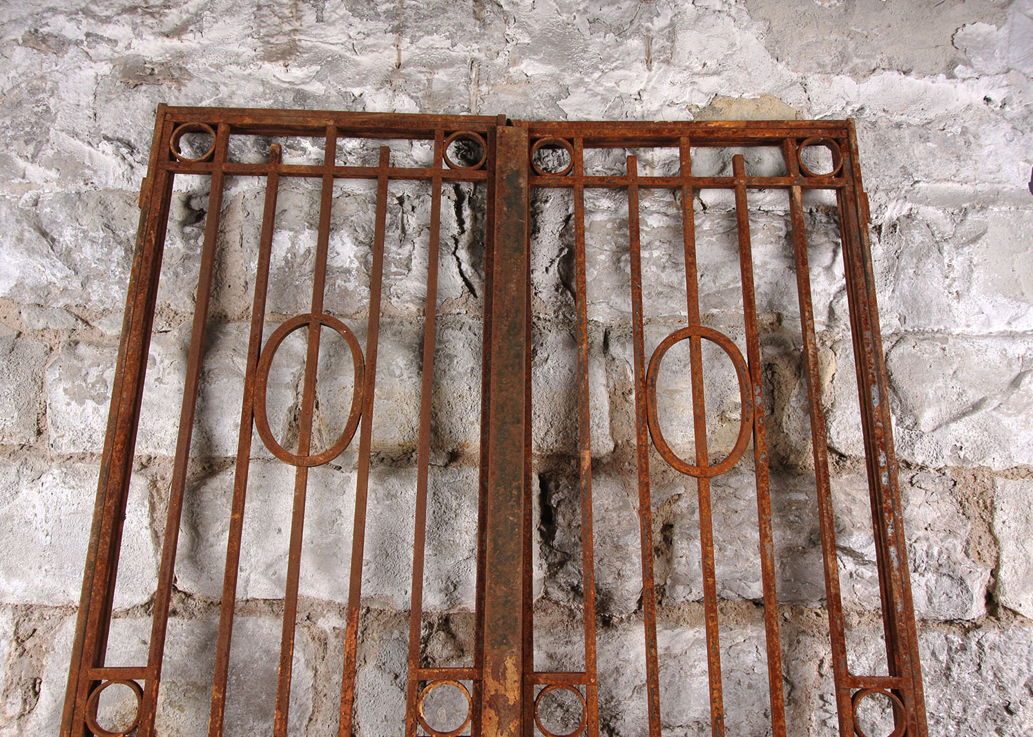 Antique Architectural Salvage Wrought Iron Doors