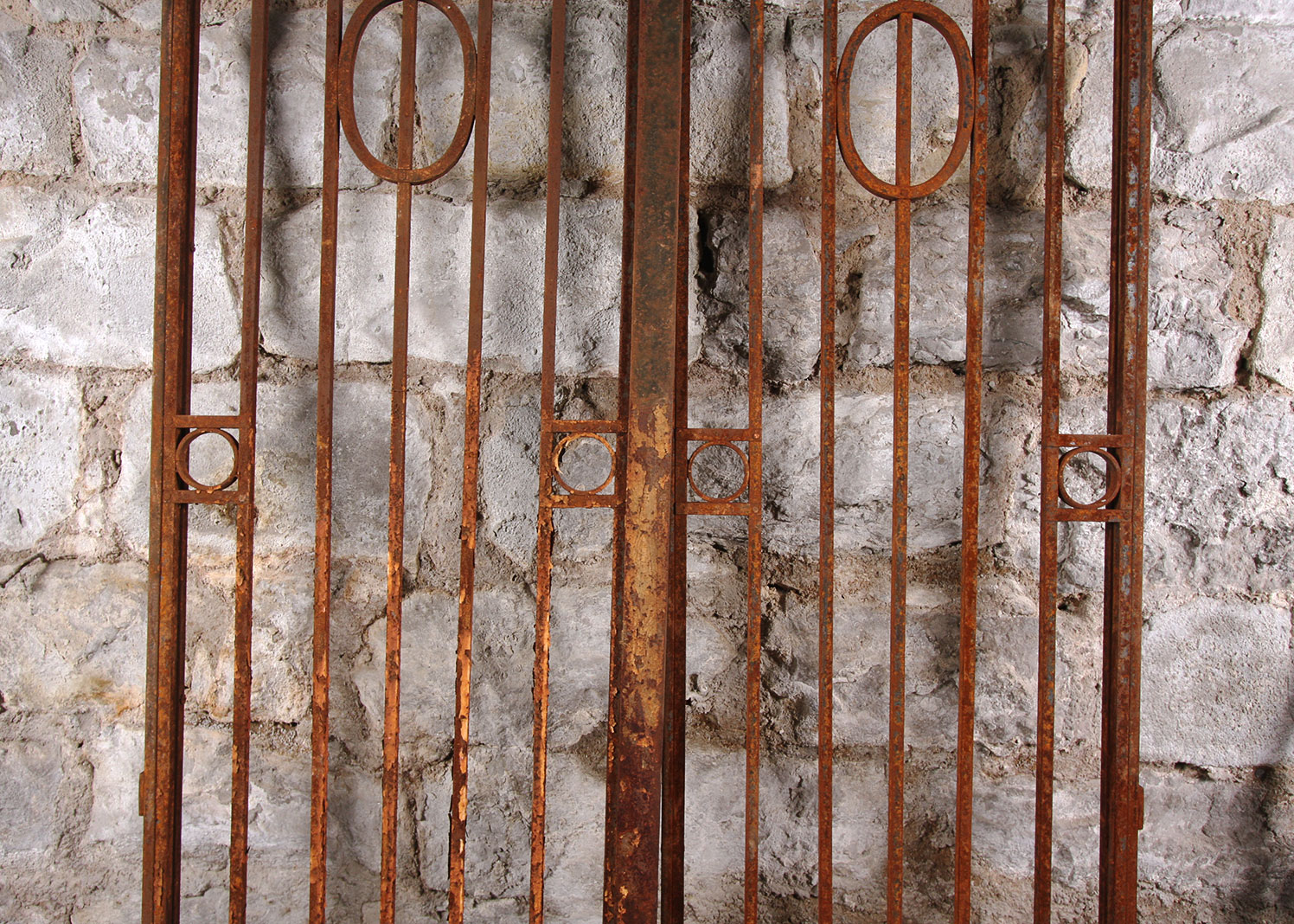 Antique Architectural Salvage Wrought Iron Doors