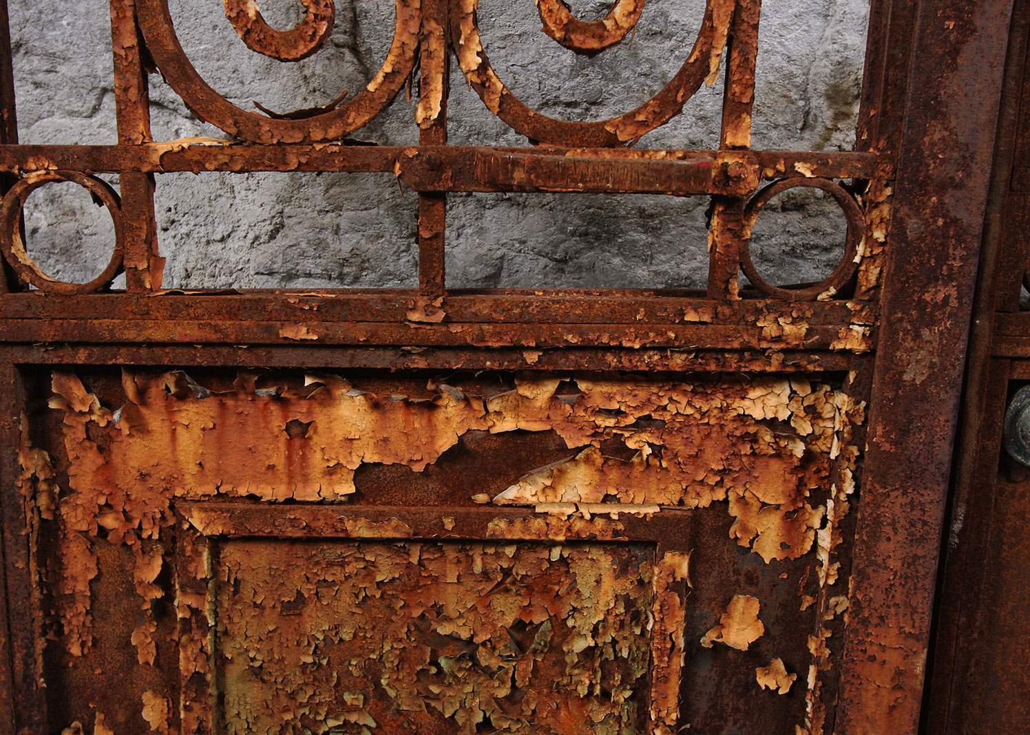 Antique Architectural Salvage Wrought Iron Doors