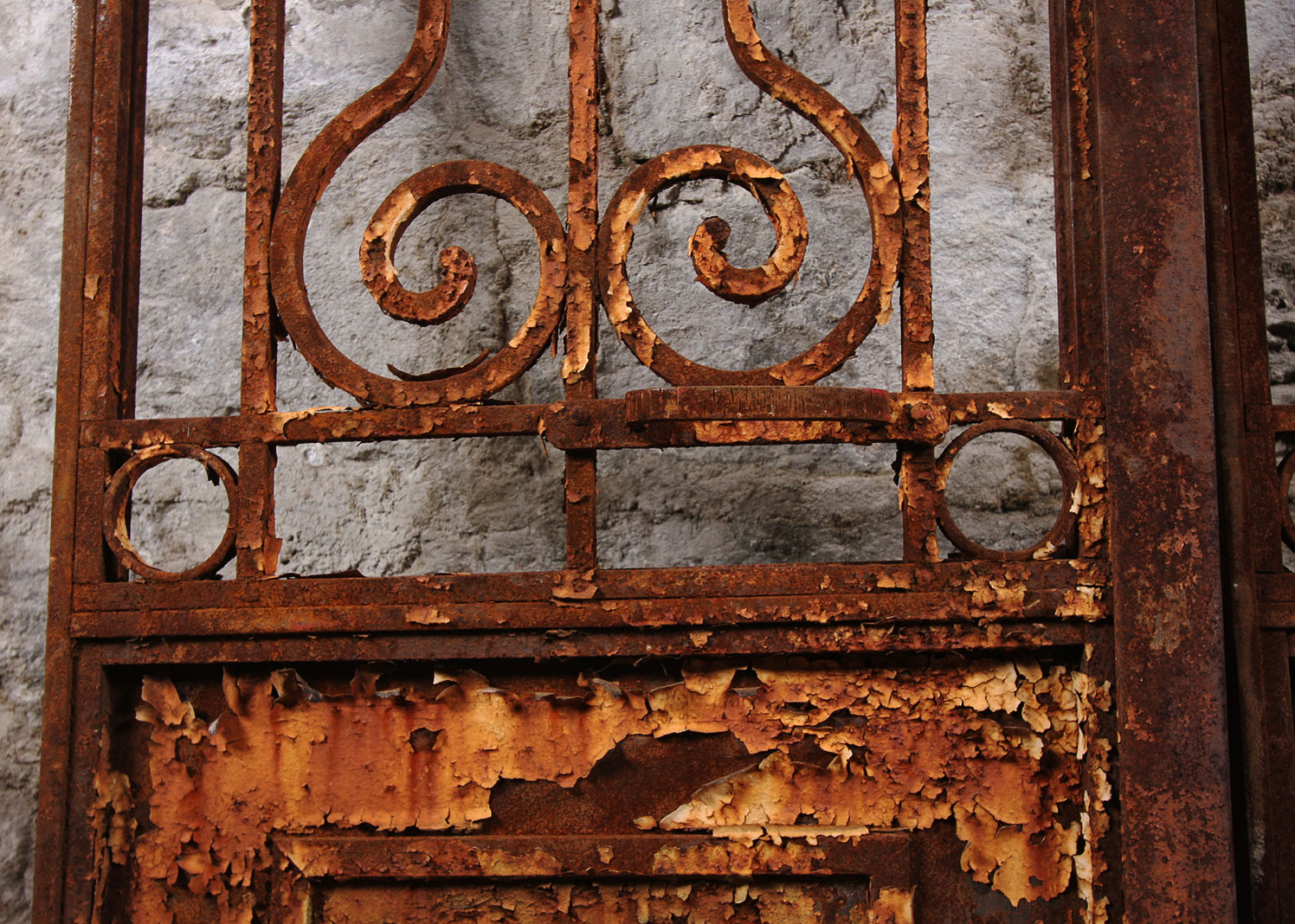 Antique Architectural Salvage Wrought Iron Doors
