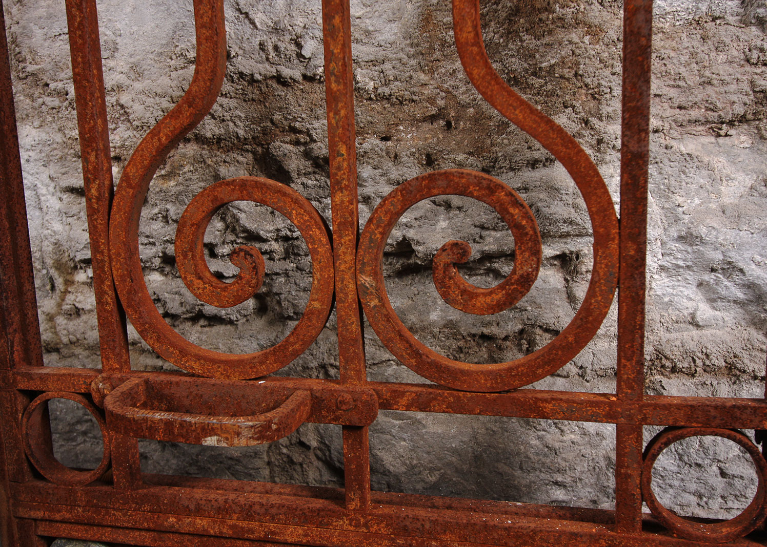 Antique Architectural Salvage Wrought Iron Doors