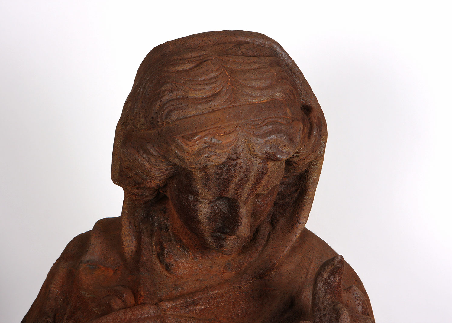 Cast Iron Outdoor Statue of Ancient Greek Woman