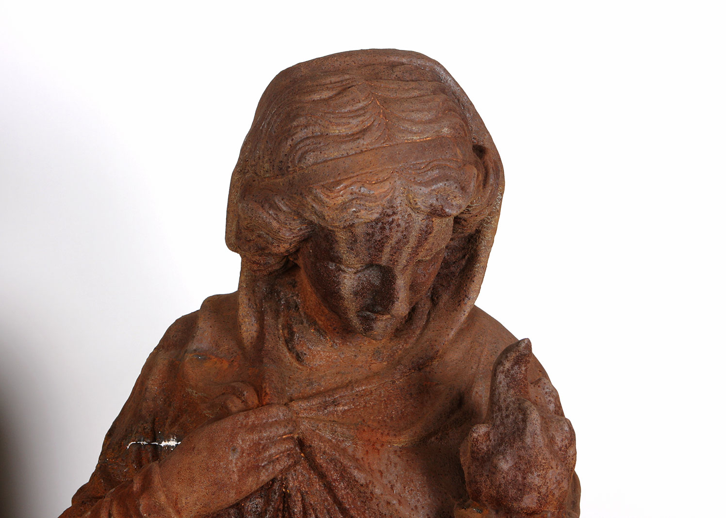 Cast Iron Outdoor Statue of Ancient Greek Woman