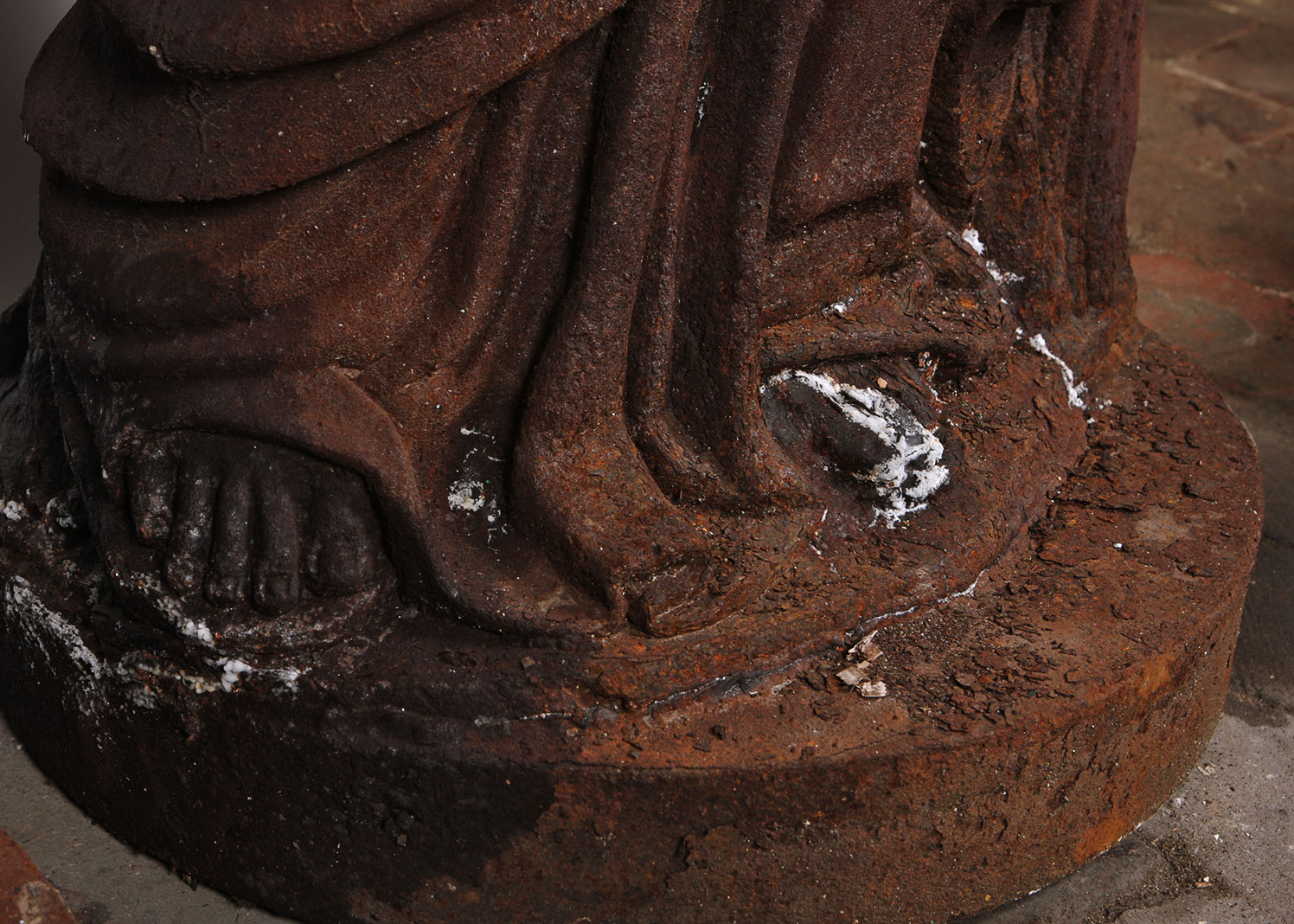 Cast Iron Outdoor Statue of Ancient Greek Woman