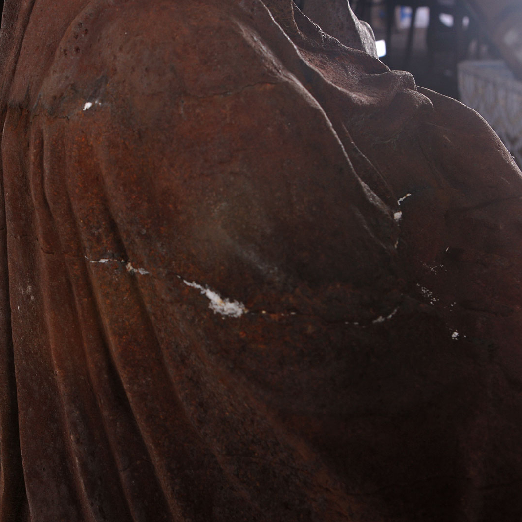 Cast Iron Outdoor Statue of Ancient Greek Woman