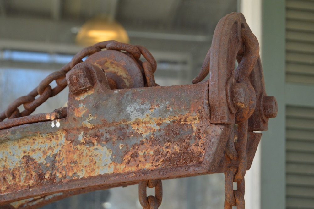 Antique Canton Portable Crane