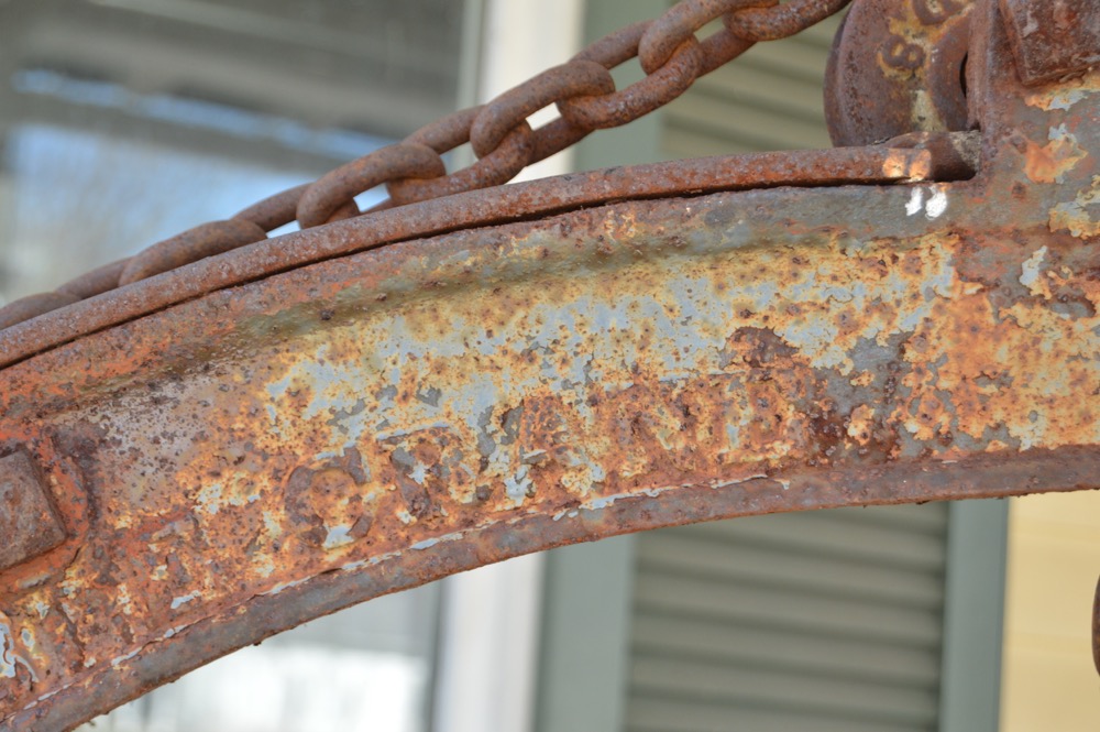 Antique Canton Portable Crane