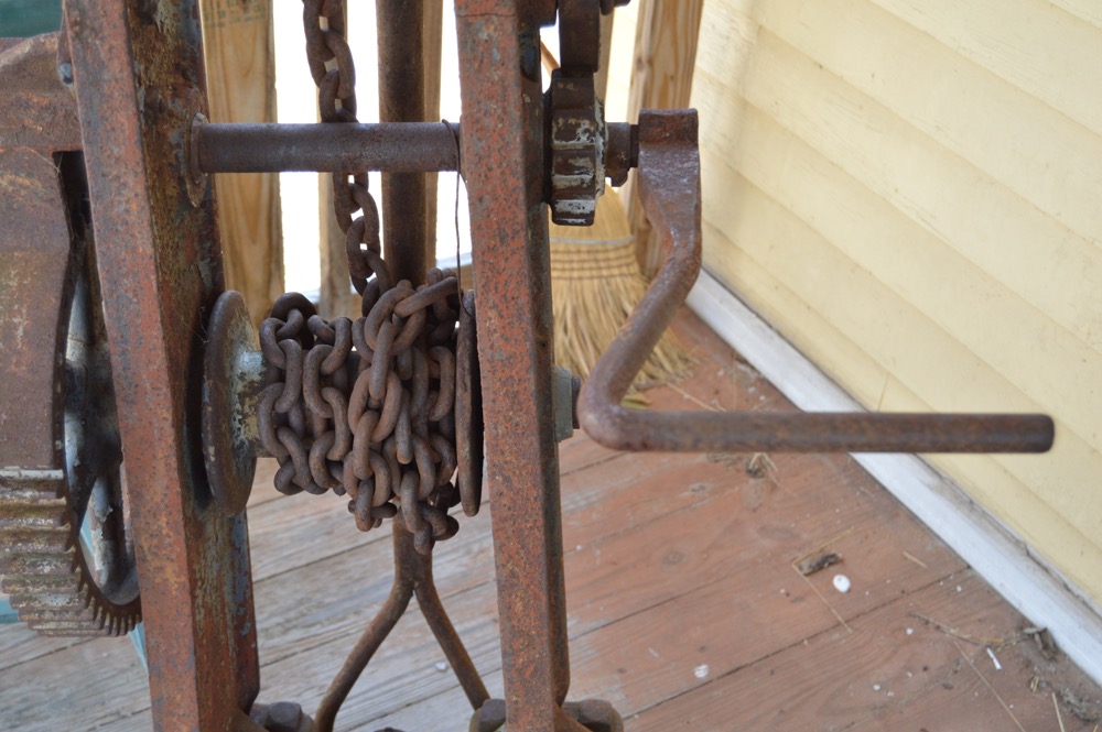 Antique Canton Portable Crane