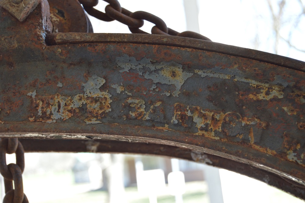 Antique Canton Portable Crane