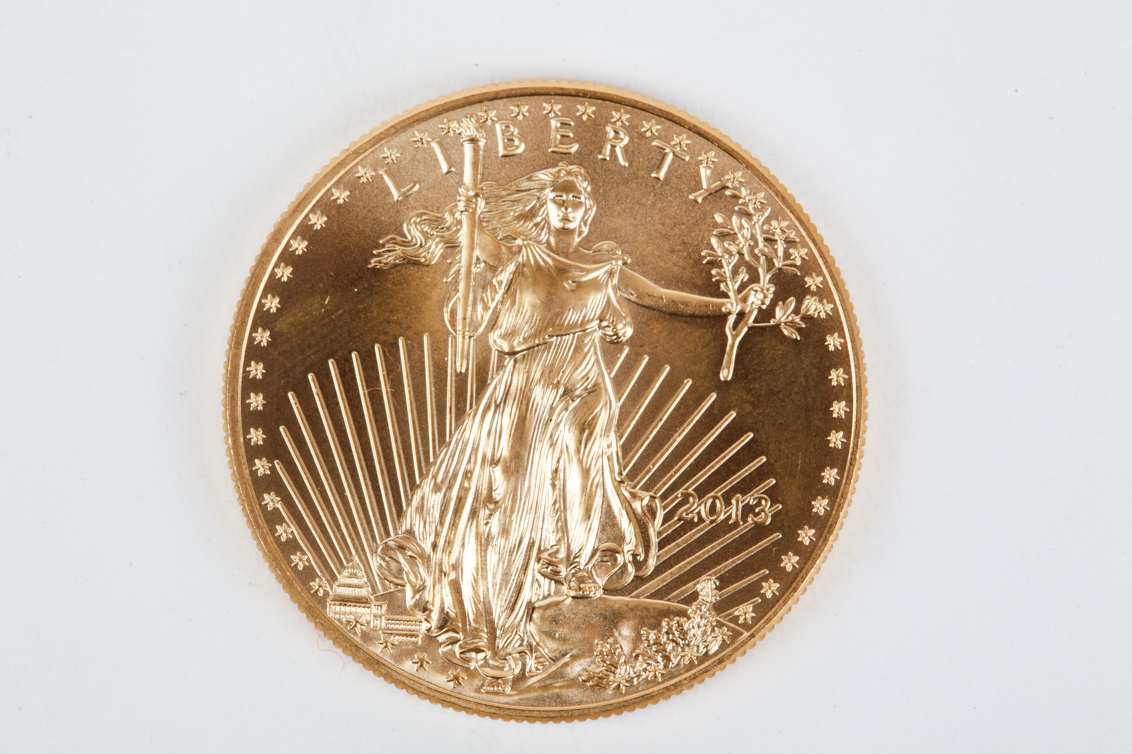 A 2013 Fifty Dollar "American Gold Eagle" Coin