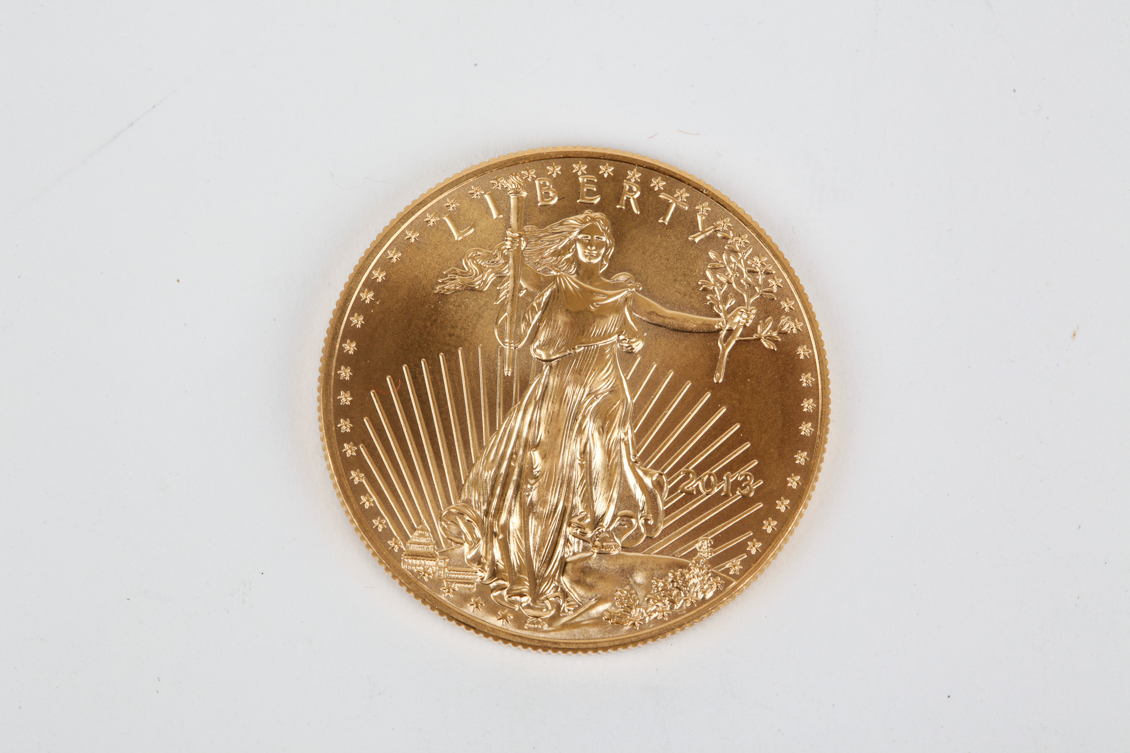 A 2013 Fifty Dollar "American Gold Eagle" Coin