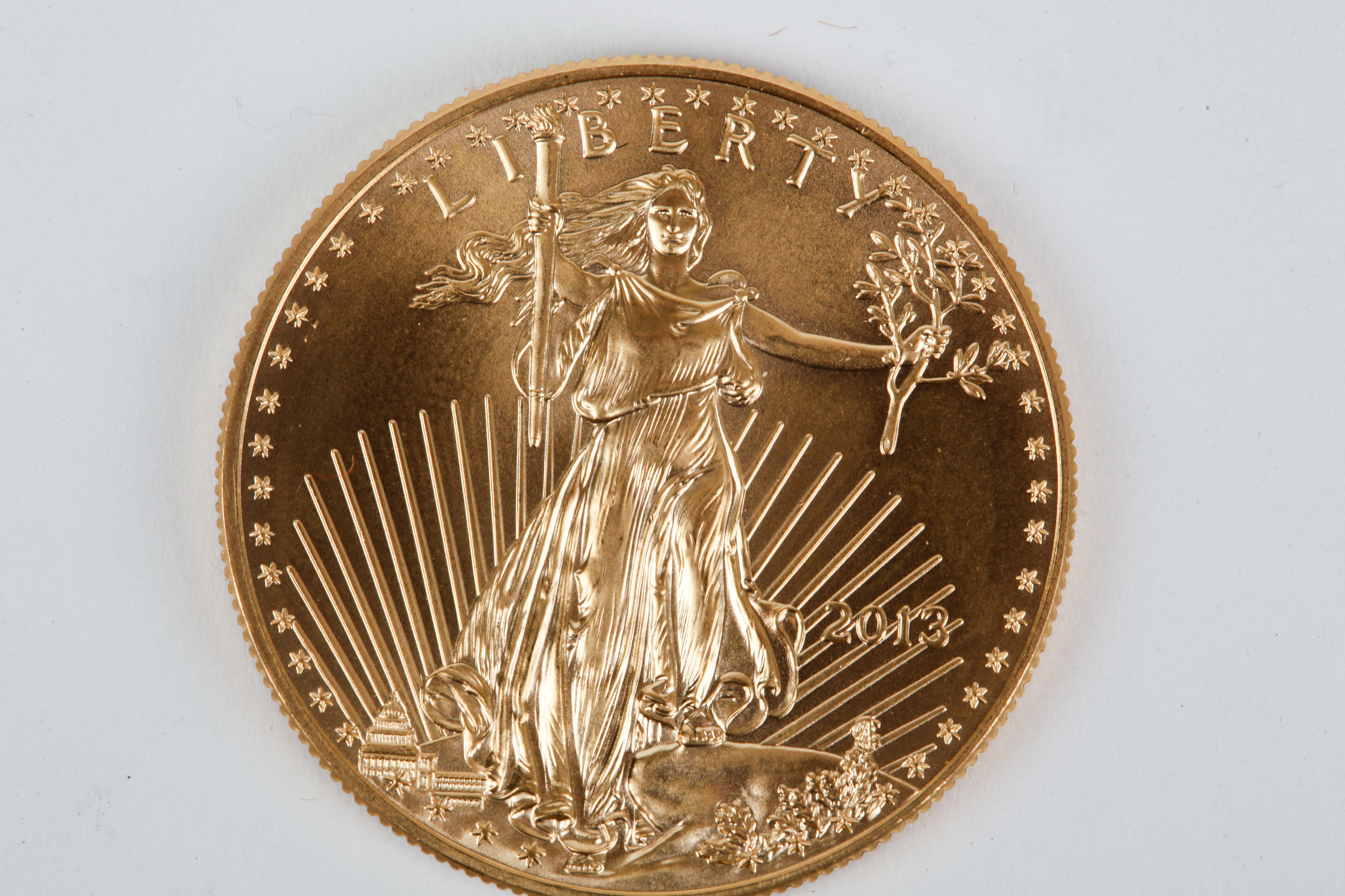 A 2013 Fifty Dollar "American Gold Eagle" Coin
