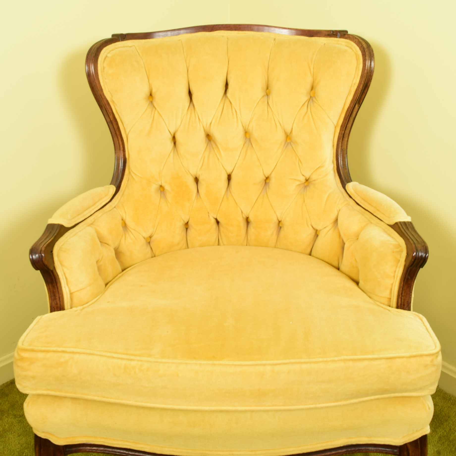 Sam Moore French Style Tufted Back Chair