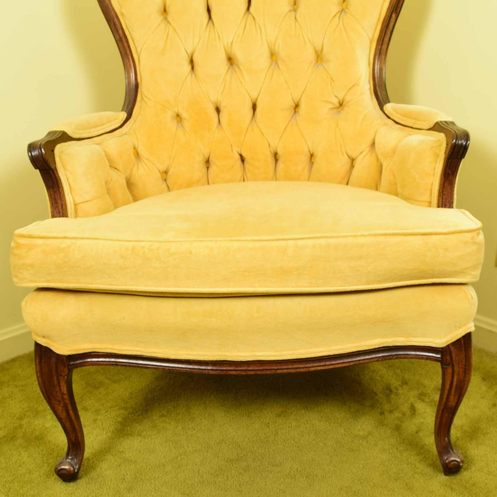 Sam Moore French Style Tufted Back Chair