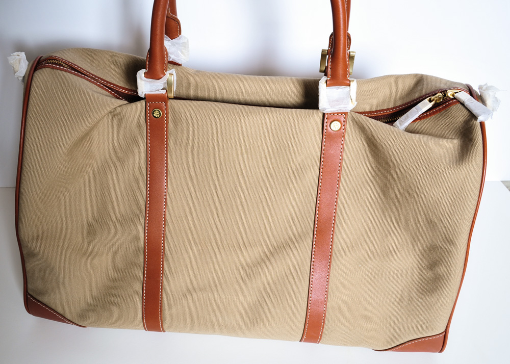 Brooks Brothers Travel Bag and Vintage Leather Briefcase