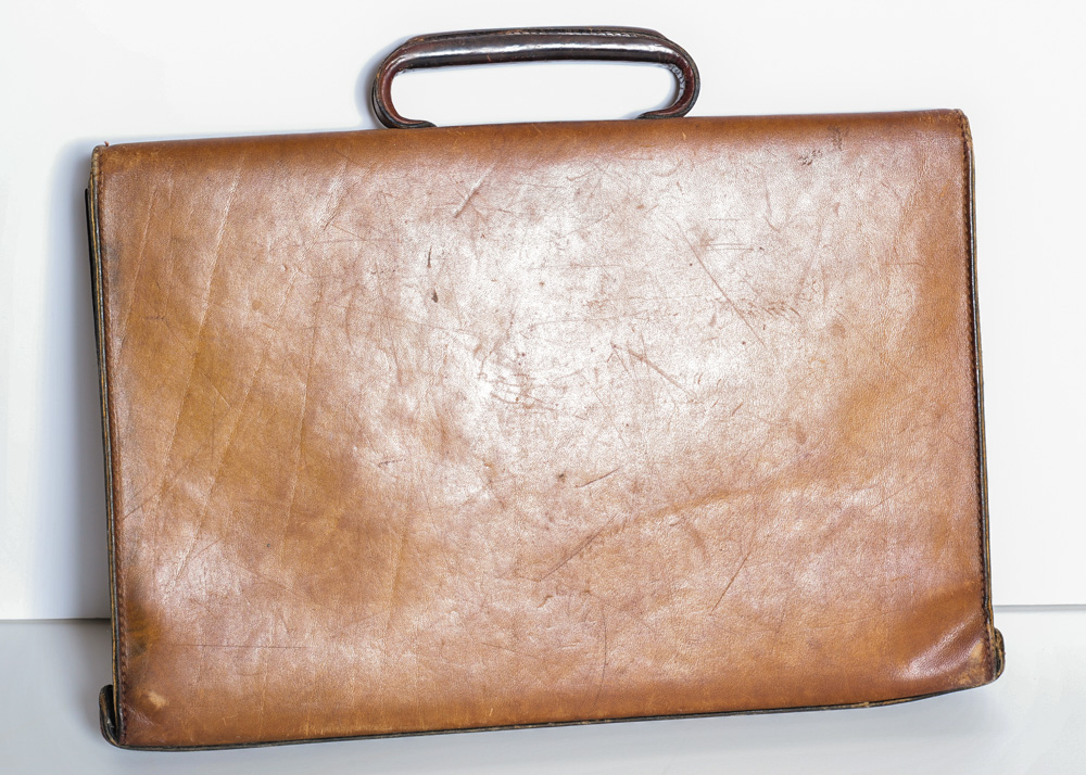 Brooks Brothers Travel Bag and Vintage Leather Briefcase