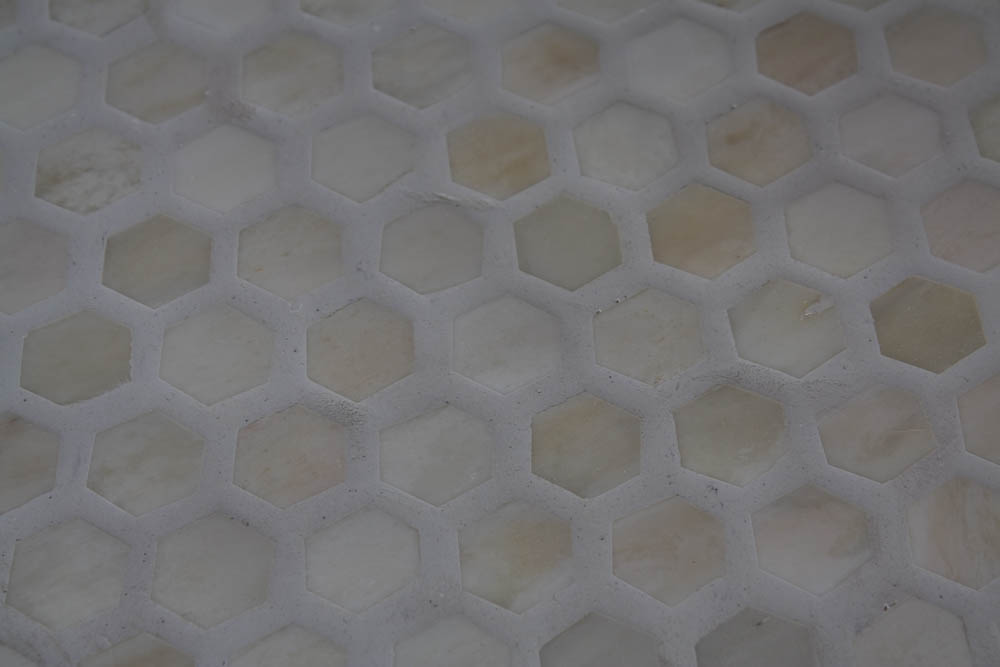 Round Coffee Table with Camel Bone Inlay