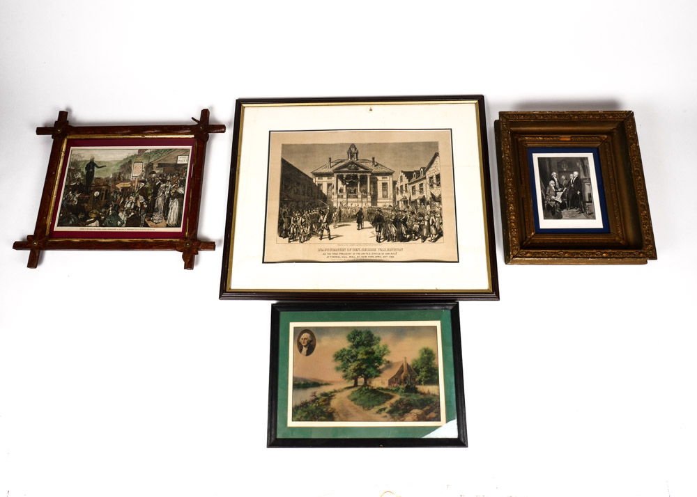 Assortment of George Washington Art